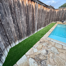 Pet-Friendly-Artificial-Turf-Installation-Around-Pool-and-Side-Yard-in-Plano-TX 7